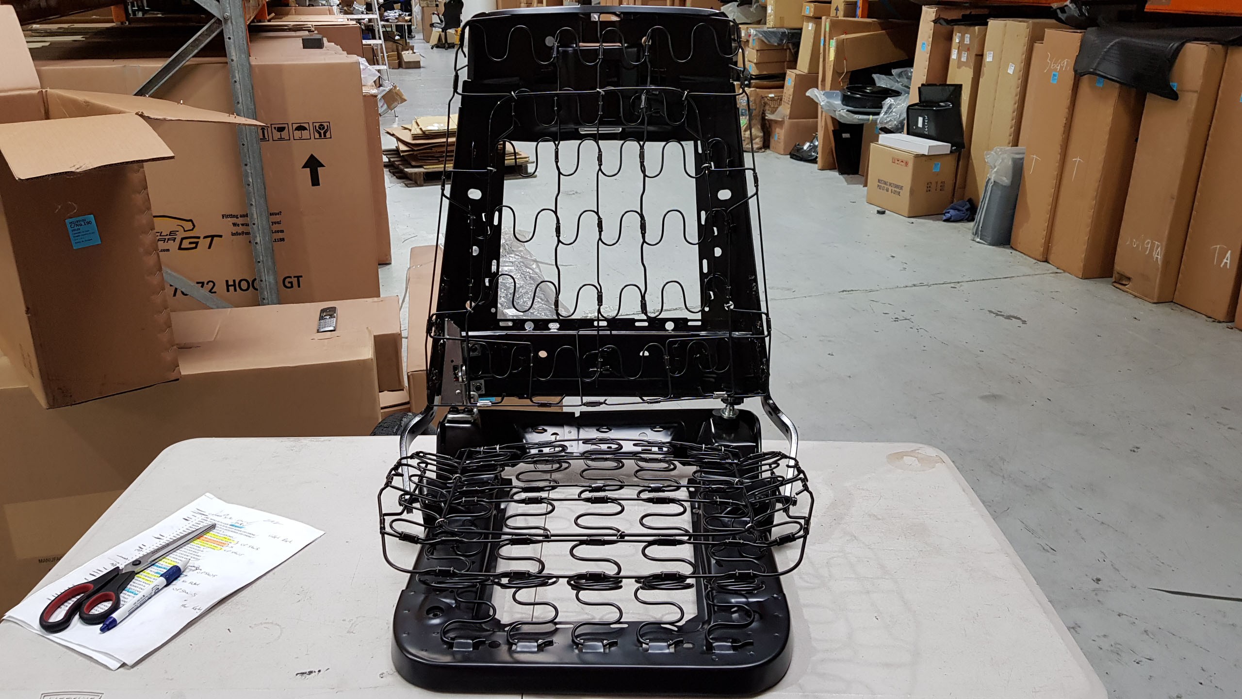 Camaro 1969 Left Hand Front Seat Frame Assembly