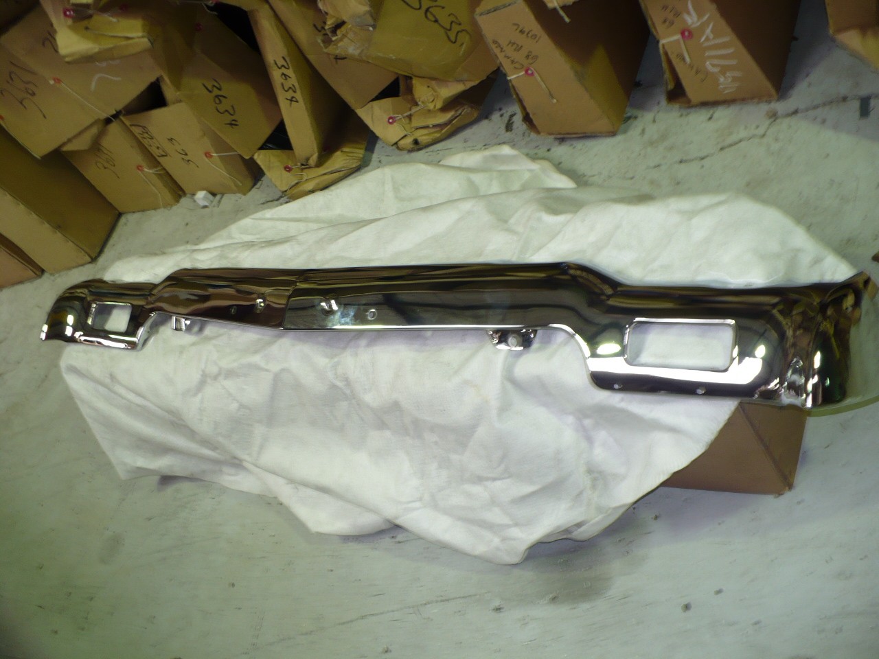 Impala 66 Bumper Bar Lower Front Chrome