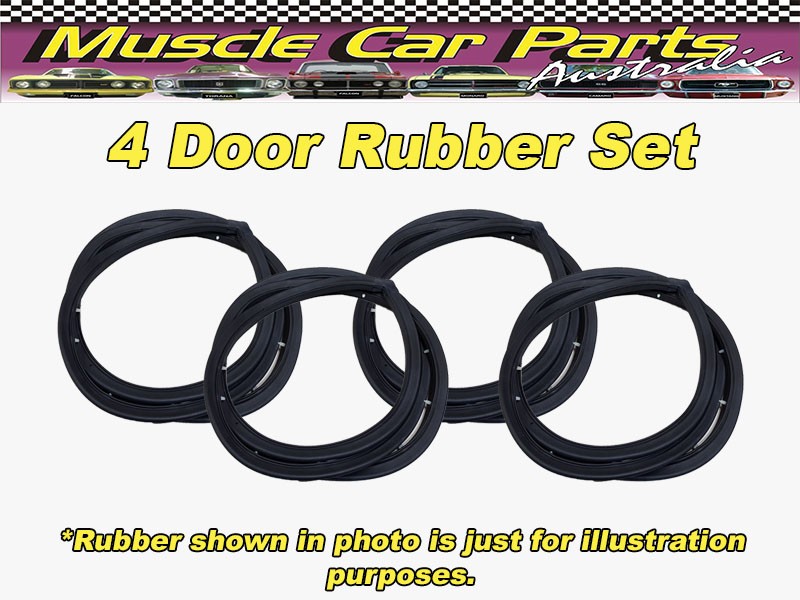 Datsun 1200 Sedan 4 Door Rubbers / Seals (4pc) 