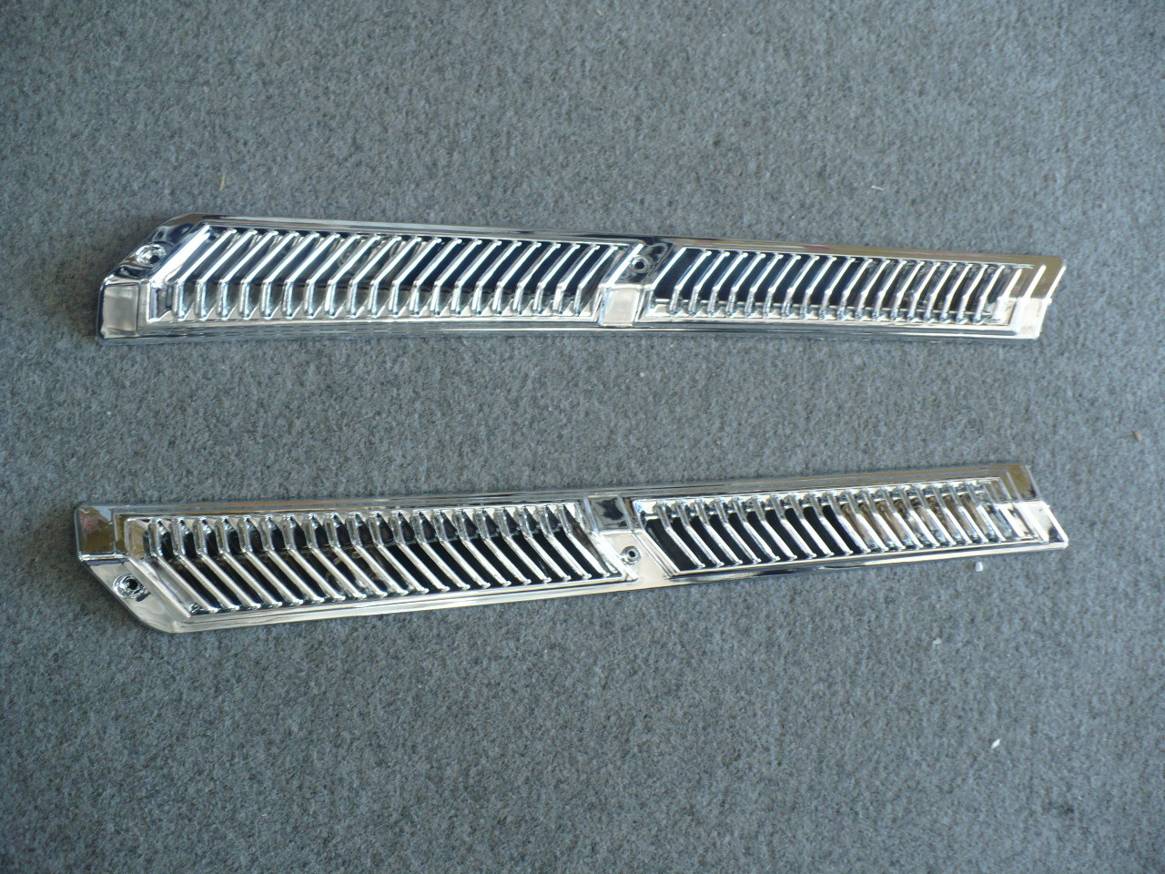 Mazda RX3 Chrome Sedan Rear Pillar Vents (2pc)
