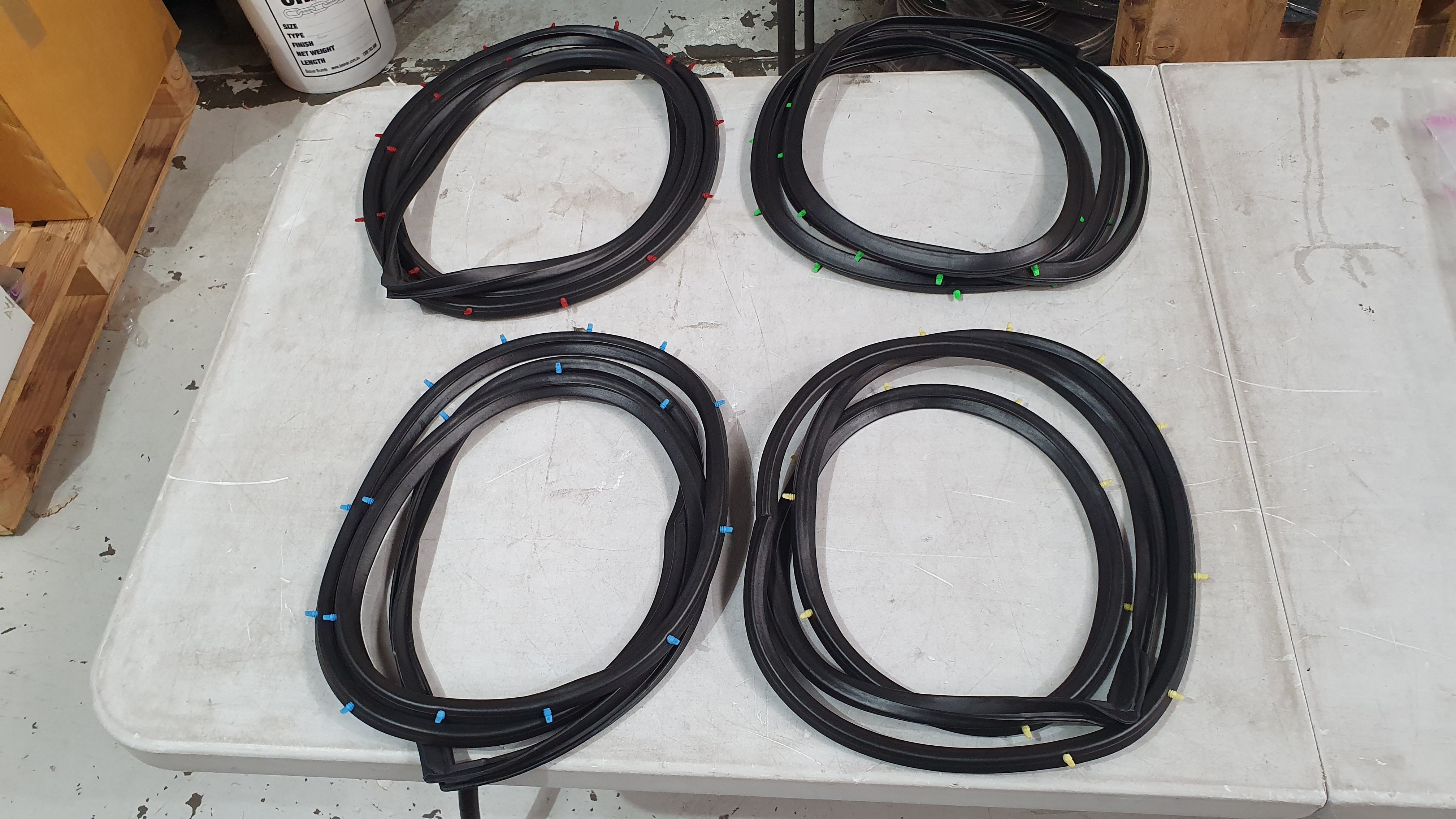 Datsun 120Y 4 Door Rubber / Seal Set (4pc)