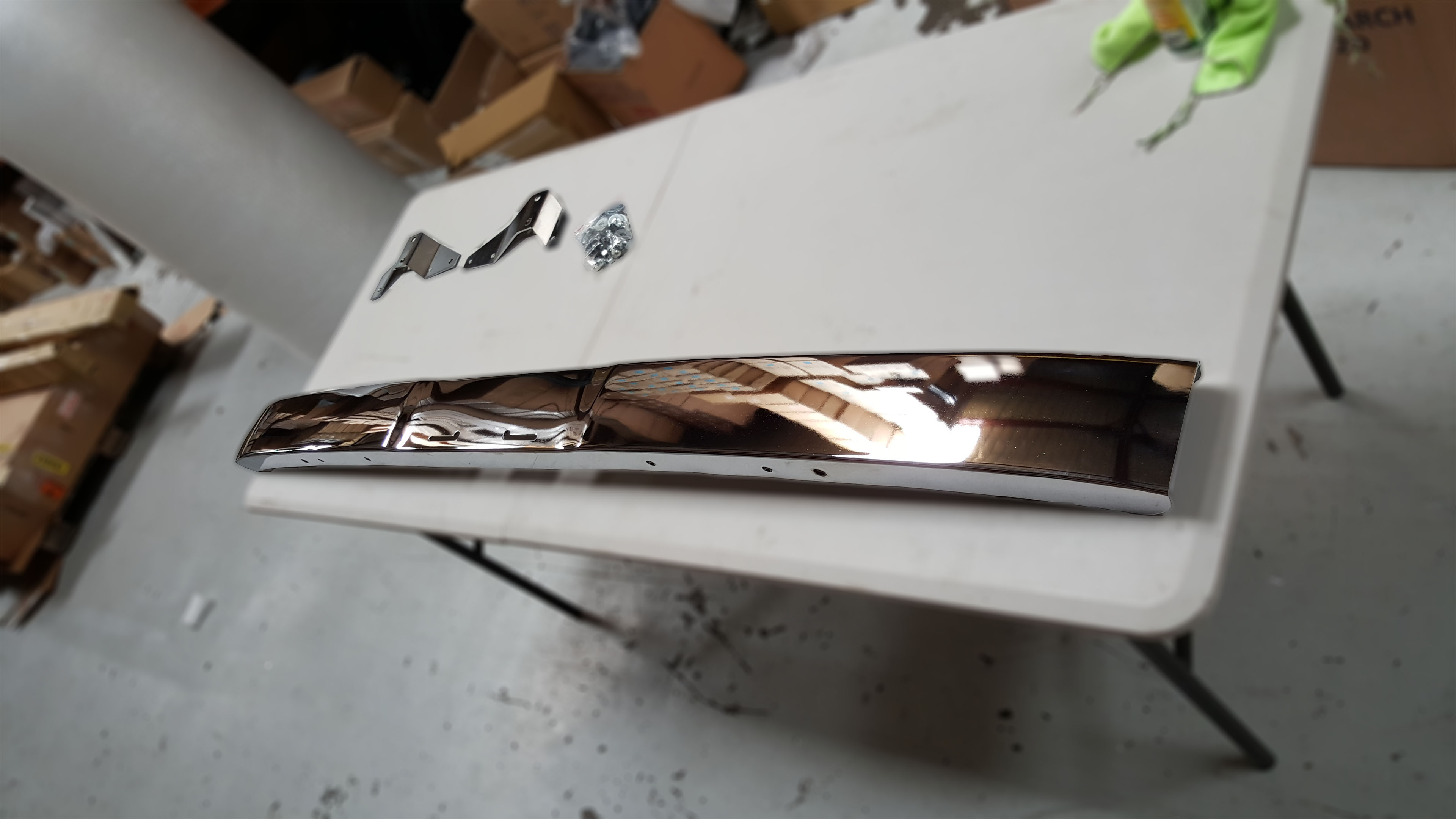 F100 1953-1956 Chrome Front Bumper Bar With Brackets