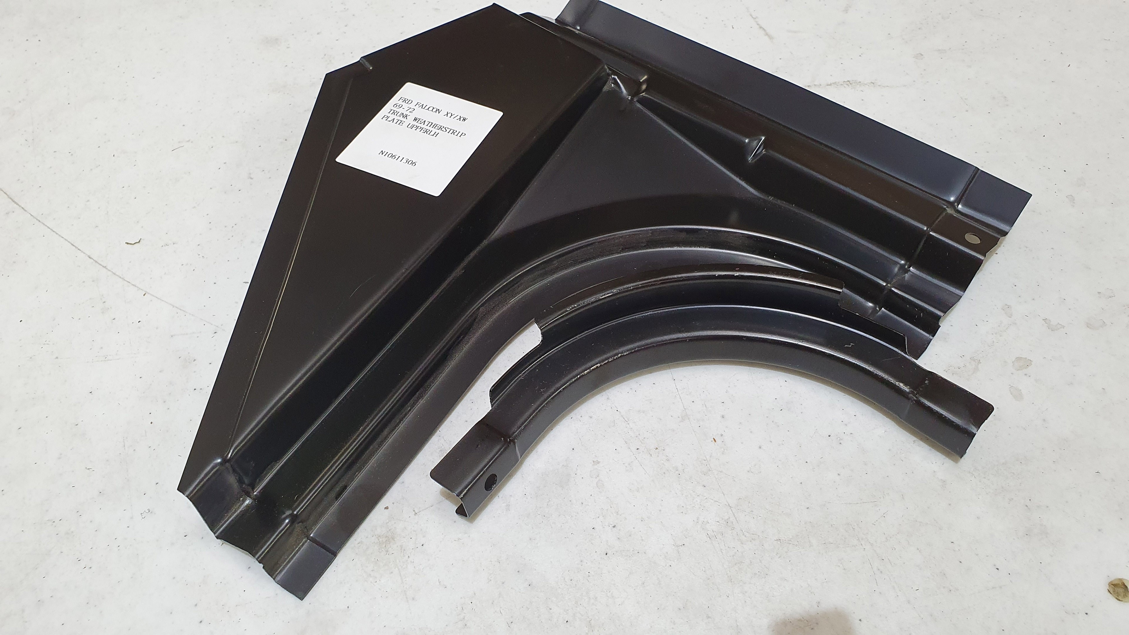 Ford Falcon XW-XY Upper Quarter Boot Corner Left Hand With Channel / Gutter