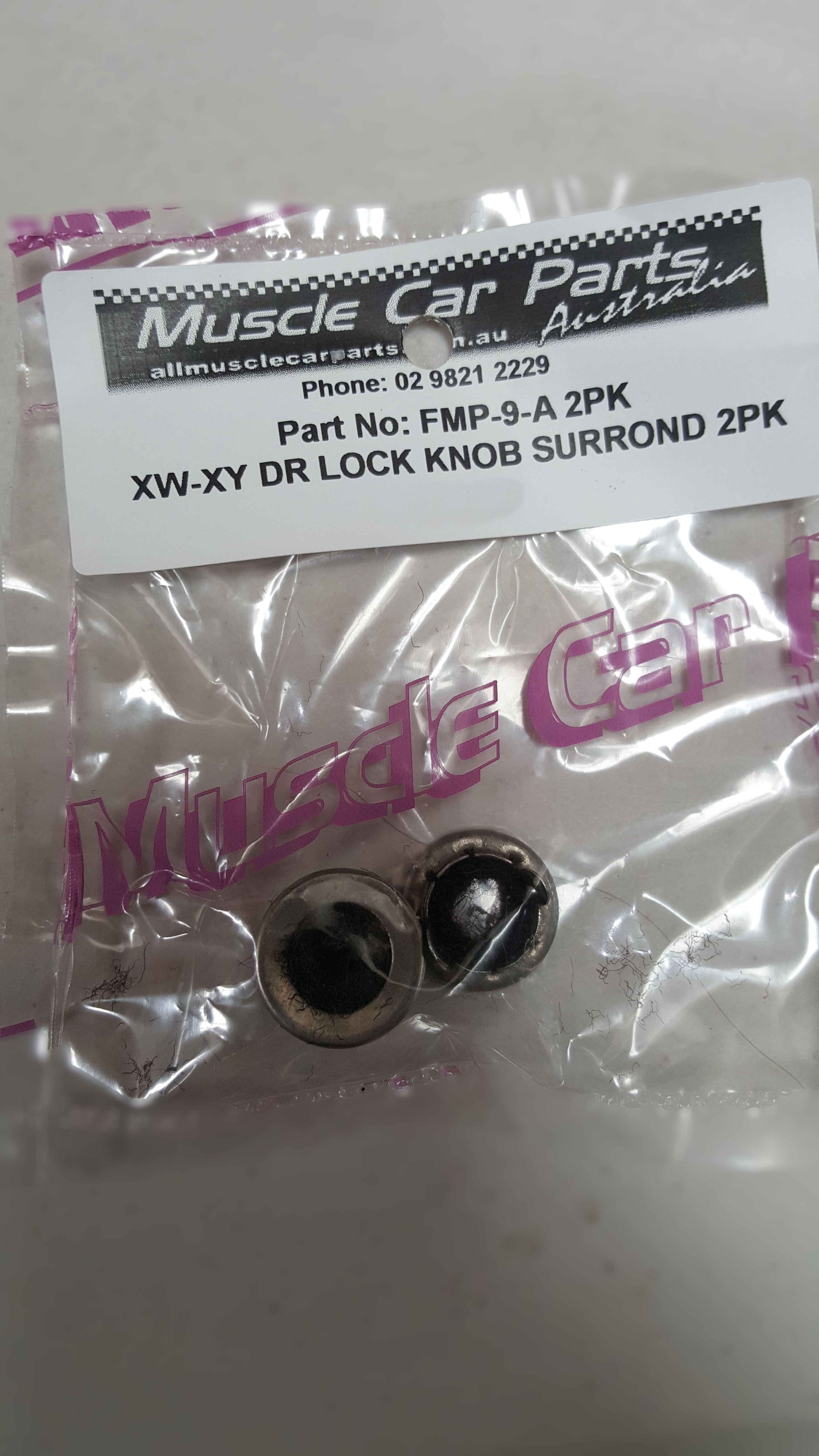 Ford Falcon XW-XY Door Lock Knob Surround 2pk