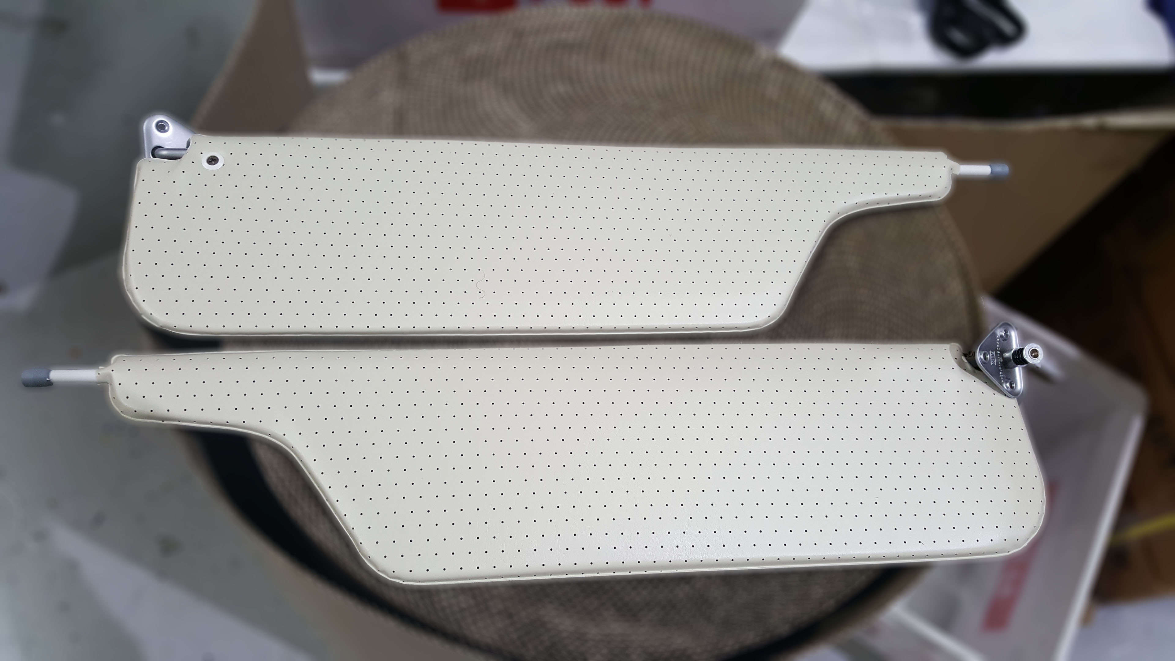 Ford Falcon XW-XY GT White Sunvisors Pair