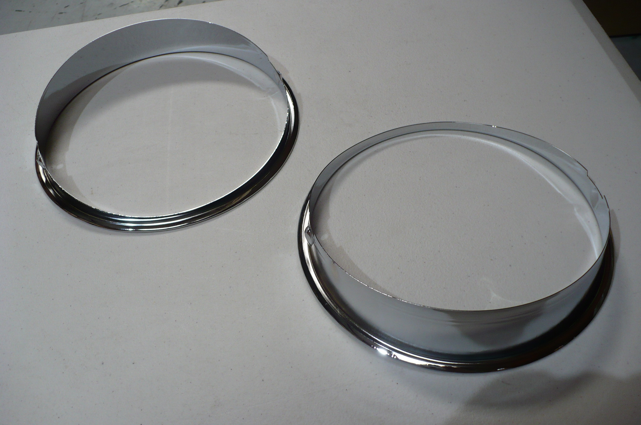 Ford Falcon XY Headlight Rims Chrome (Pair)