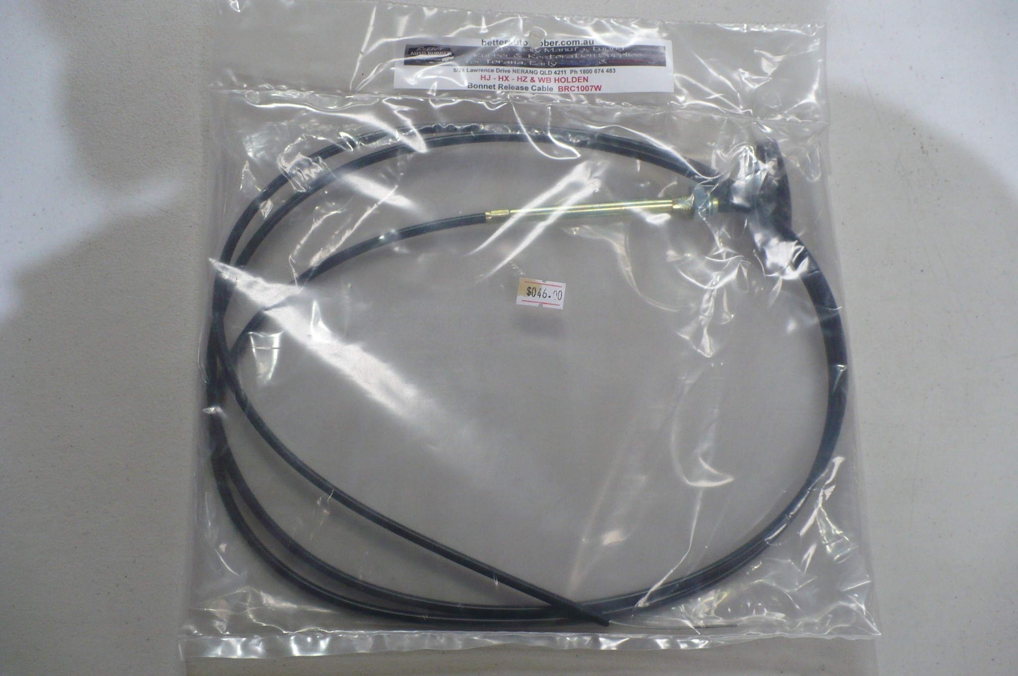 Holden HJ-WB Bonnet Release Cable