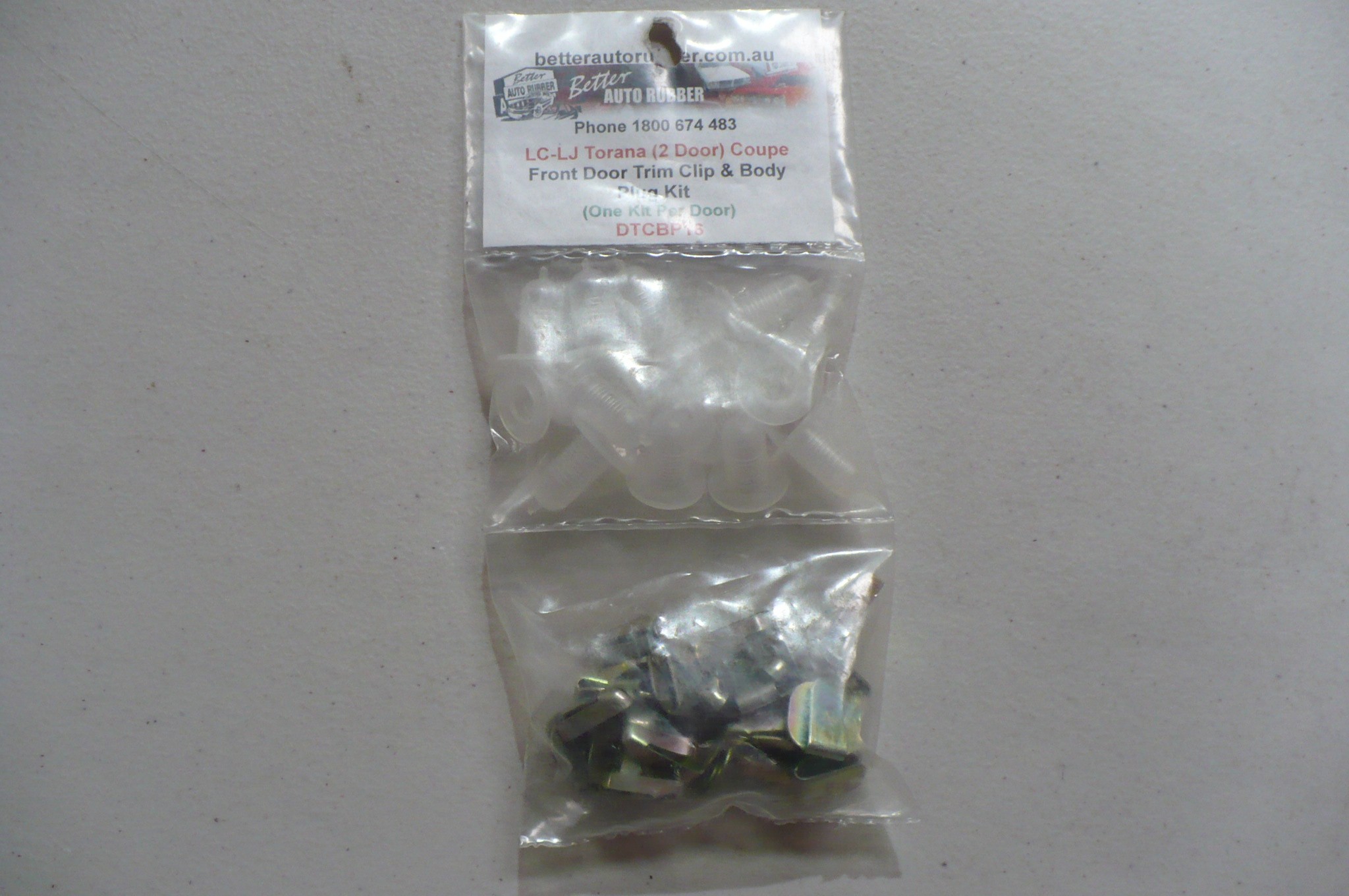 Holden Torana LC-LJ(2 Door) Coupe Front Door Trim Clip & Body Plug Kit