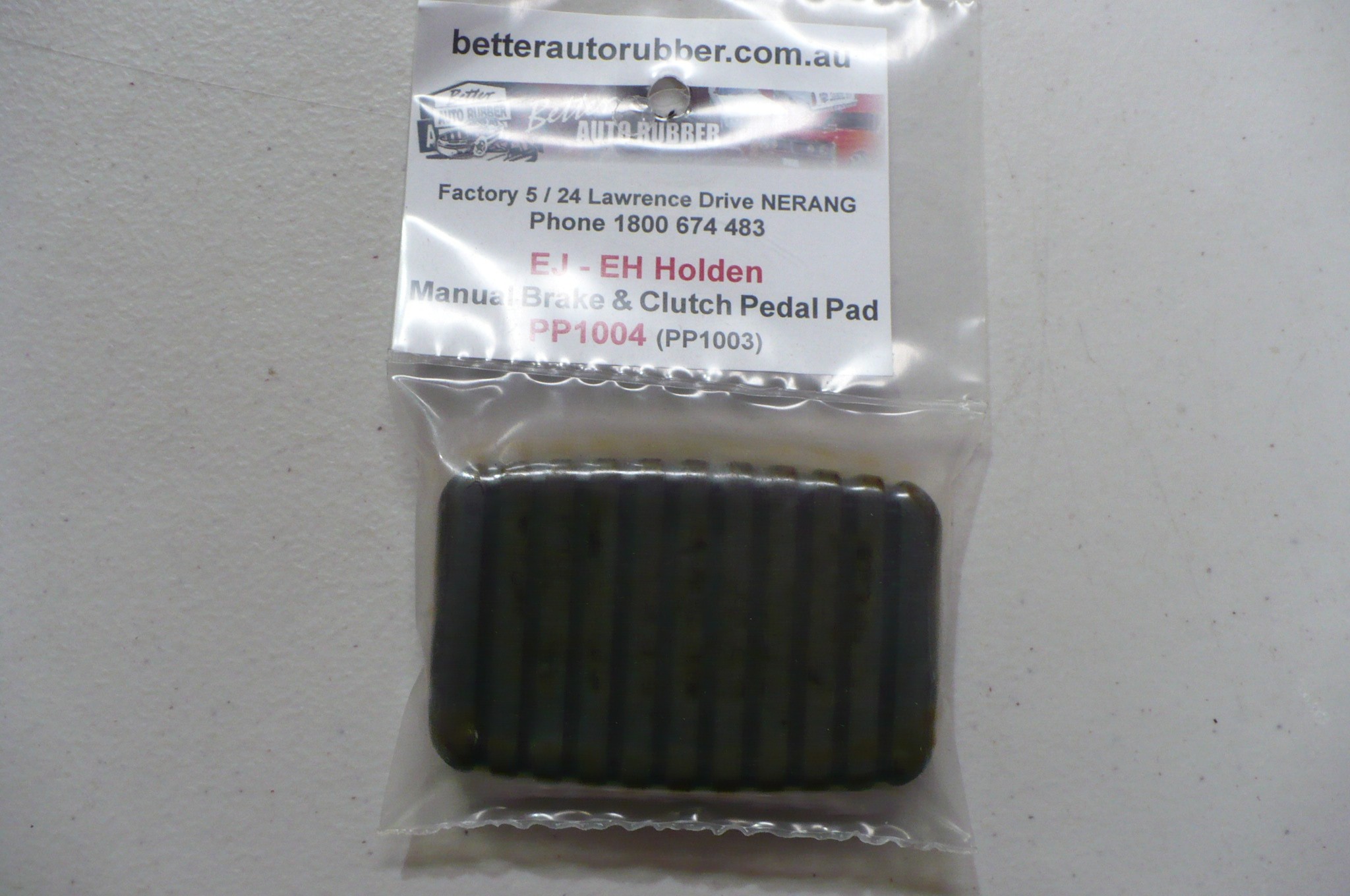 Holden EJ-EH Manual Brake or Clutch Pedal Pad
