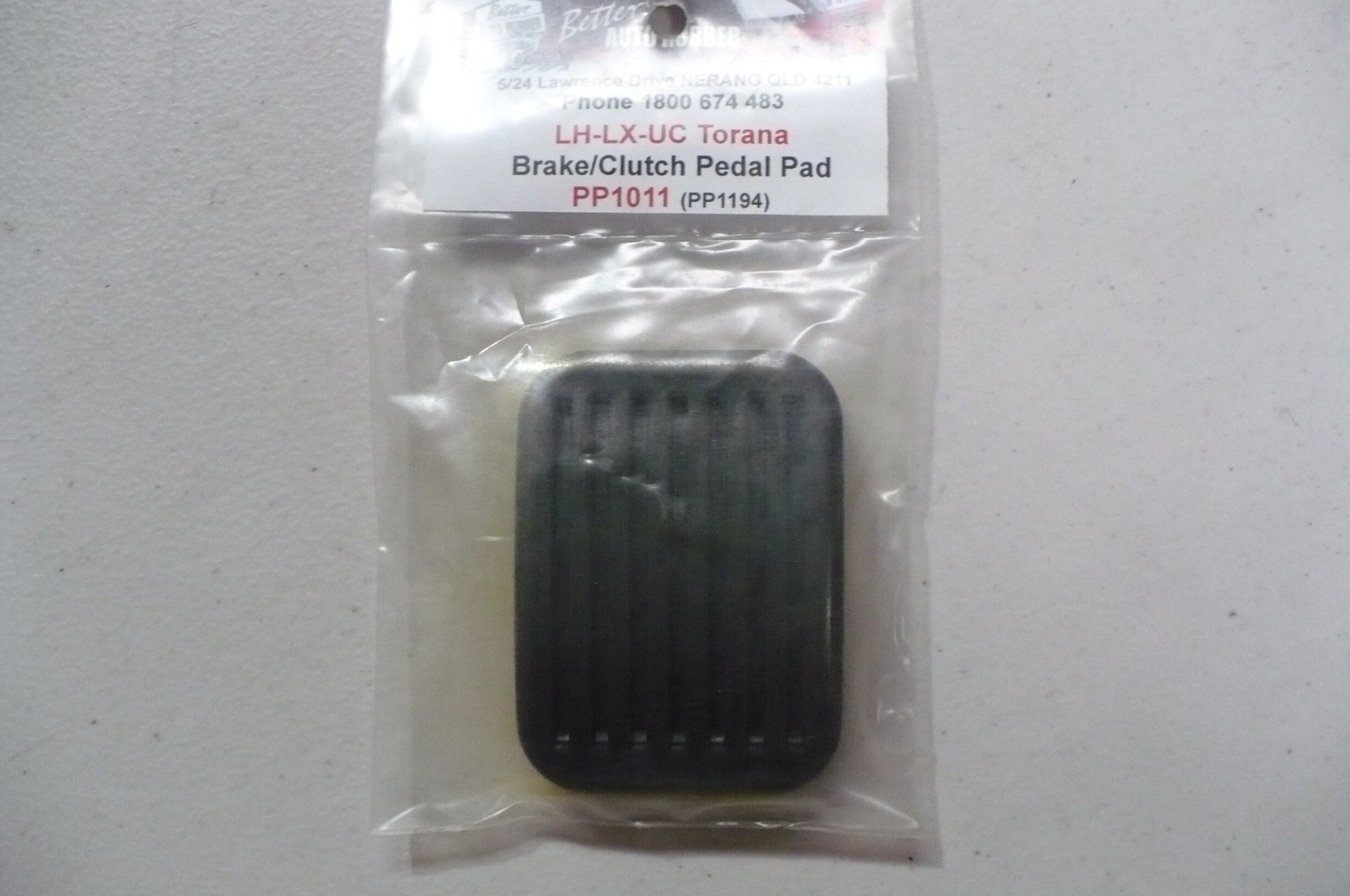 Holden LH-UC Brake or Clutch Pedal Pad
