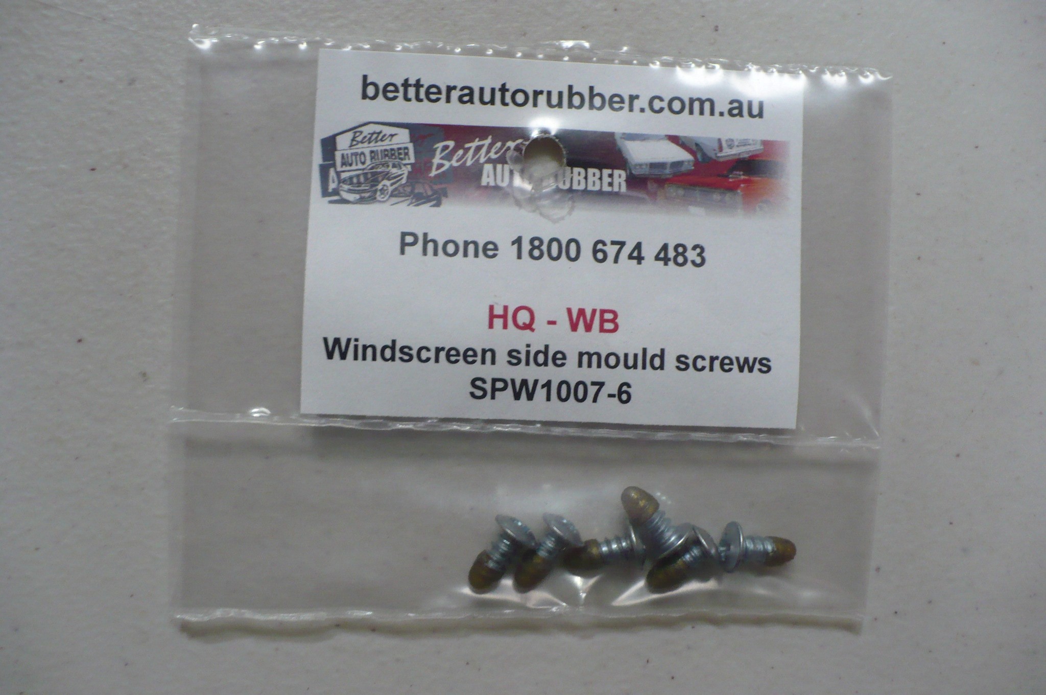 Holden HQ-WB Windscreen Side Mould Screws