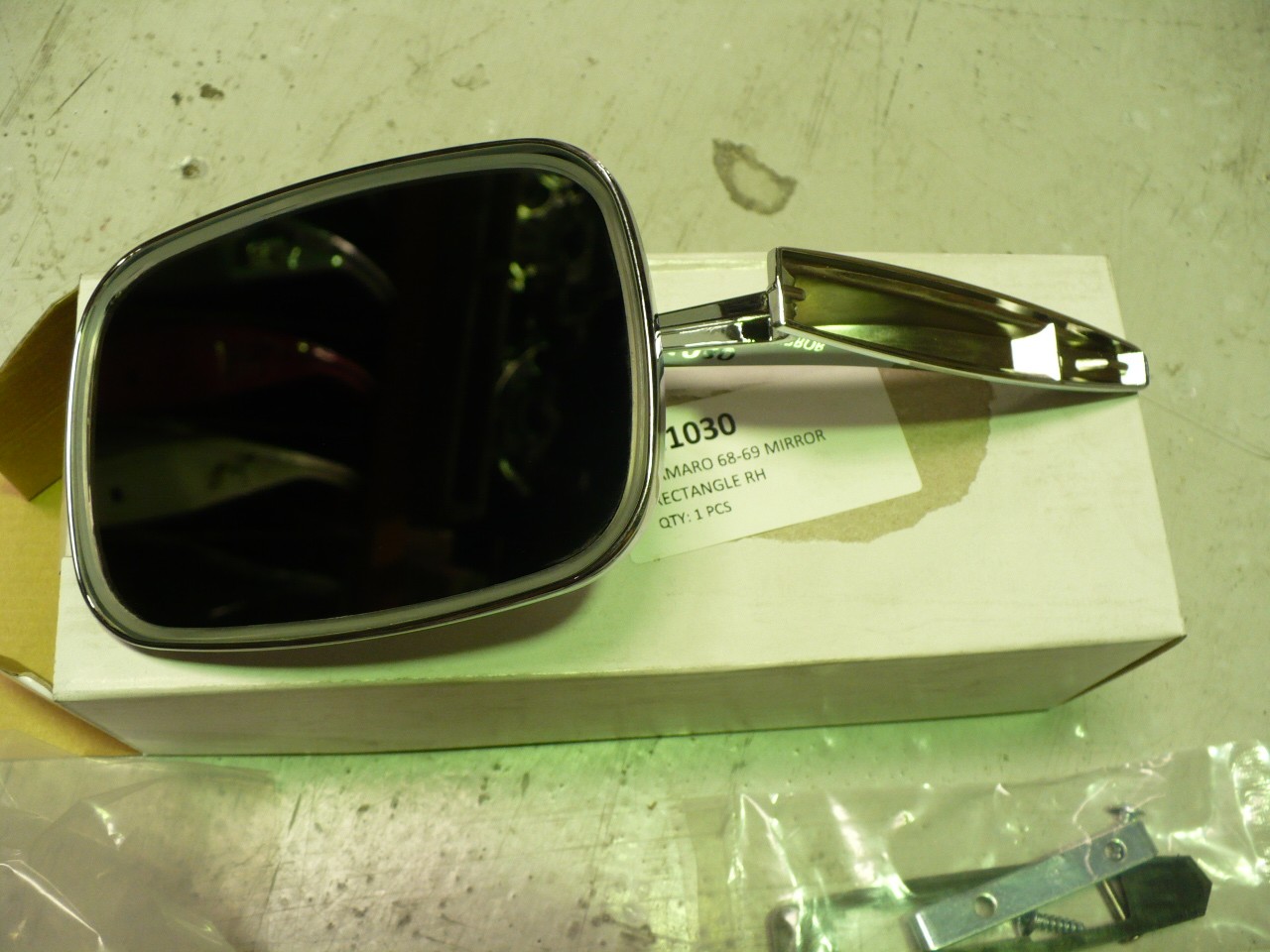 Camaro 1968-1969 Right Hand Rectangle Mirror