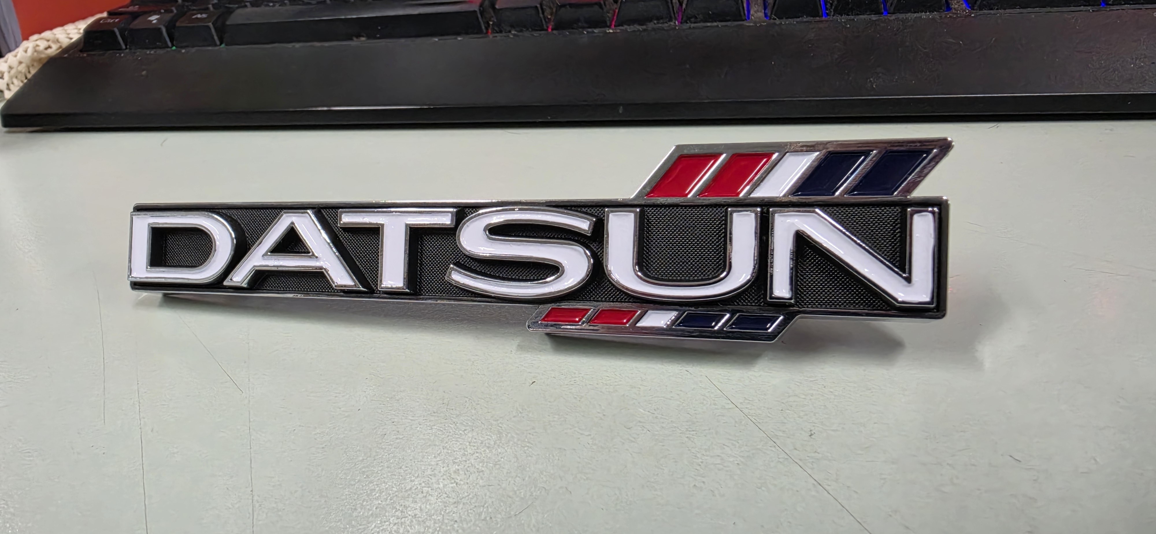 Datsun 1600 Grille Badge **FIRST SAMPLE BATCH** **READ DESCRIPTION**