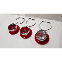 Impala 1963 Tail Lamp Lens Set 3pc (1 side)