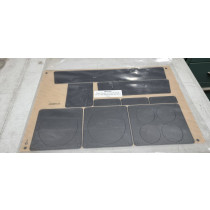 Holden HJ-HZ GTS Silver Dash Gauge Surround Decal Kit