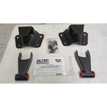 Ford F100 1973 - 1996 DJM Suspension Lowering Kit - Rear Leaf Spring Hanger And Shackle Kit (4 Inch Drop)