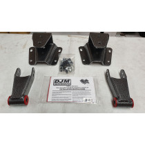 Ford F100 1965 - 1972 DJM Suspension Lowering Kit - Rear Leaf Spring Hanger And Shackle Kit (4 Inch Drop)