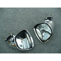Ford XY GT Tear Drop Mirrors Chrome - Fits many other models
