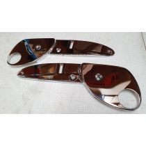 Holden HK-HT-HG Chrome Bucket Seat Adjuster / Hinge Covers Pair