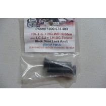 Holden HK-WB & Torana LC-UC Black Door Lock Knob 2pc