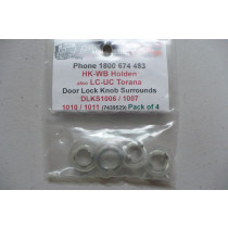 Holden HK-WB & Torana LC-UC Door Lock Knob Surrounds 4pc