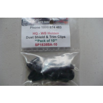 Holden HQ-WB Dust Shield & Trim Clips 10pc