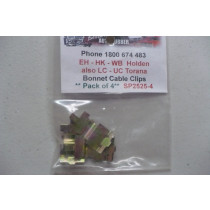 Holden EH-WB & Torana LC-UC Bonnet Cable Clips 4pc