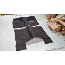 Holden HQ-HZ Sedan Black Loop Pile Carpet With Underlay (4PC)