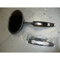 Camaro Chevelle El Camino Impala Nova 1966*-1972* Round Door Mirror With Bowtie Logo