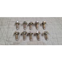 Ford Falcon XR-XY Gold Zinc Guard / Fender Bolts 10pk