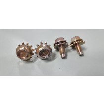 Ford Falcon XR-XY Gold Zinc Bonnet / Boot Bolts 4pk