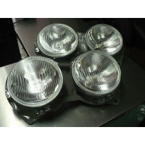 Mazda RX3 Savanna Head Lights complete with Bezel and Bucket (Pair) 12A S124A Headlights