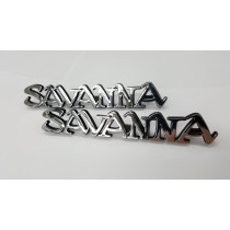 Mazda RX3 Savanna Rear Quarter Badges (Pair)