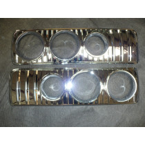 Mazda RX3 Tail Light Surrounds - Chrome