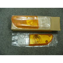 Mazda R100/1000 Front Lenses (Amber/Clear)