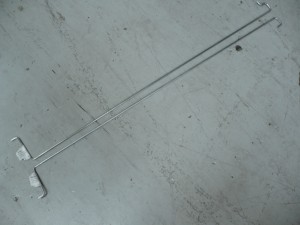 Mustang 65-66 Trunk Hinge Torsion Rods Convertible (Pair)