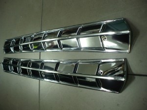 Mazda RX3 Coupe Rear Pillar Vents (2pc) Chrome