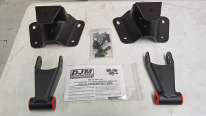 Ford F100 1973 - 1996 DJM Suspension Lowering Kit - Rear Leaf Spring Hanger And Shackle Kit (4 Inch Drop)