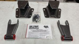 Ford F100 1965 - 1972 DJM Suspension Lowering Kit - Rear Leaf Spring Hanger And Shackle Kit (4 Inch Drop)