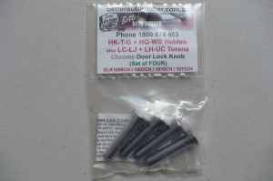 Holden HK-WB & Torana LC-UC Chrome Door Lock Knob 4pc