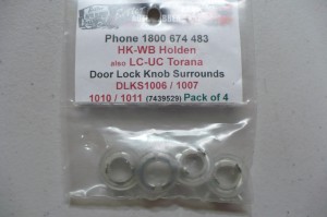 Holden HK-WB & Torana LC-UC Door Lock Knob Surrounds 4pc
