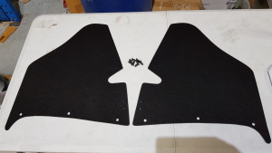 Holden EJ-EH Black Embossed Board Kick Panels