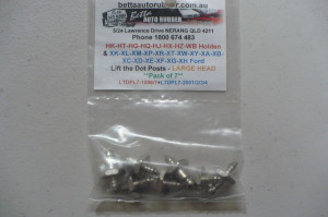 Holden HK-WB & Ford XK-XH Lift the Dot Posts (Large Head) 7pc