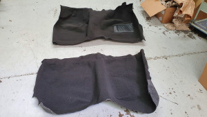 Holden Torana LH-LX Two Door Black Loop Pile Carpet With Underlay (4PC)