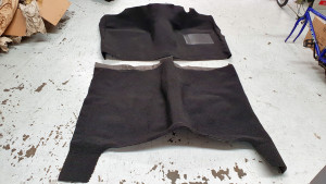 Holden HK-HT-HG Sedan Black Loop Pile Carpet With Underlay (4PC)