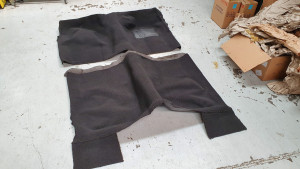 Holden HQ-HZ Sedan Black Loop Pile Carpet With Underlay (4PC)