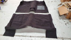 Ford Falcon XW-XY Black Classic Loop Carpet With Underlay (4PC)