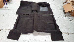 Ford Falcon XW-XY Black Loop Pile Carpet With Underlay (4PC)