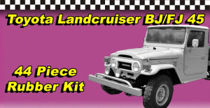 Rubber Kit To Suit Toyota Landcruiser Ute BJ45 FJ45 With Vent Windows 