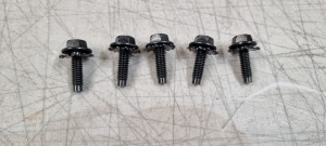 Ford Falcon XR-XY Black Guard / Fender Bolts 5pk